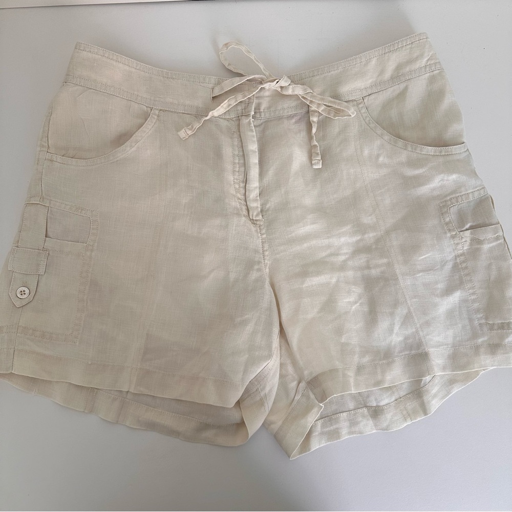 Tommy Bahama White Women's Linen Shorts